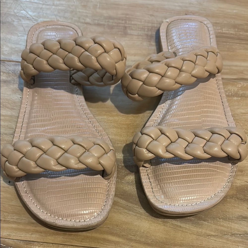 Braided Tan Sandals